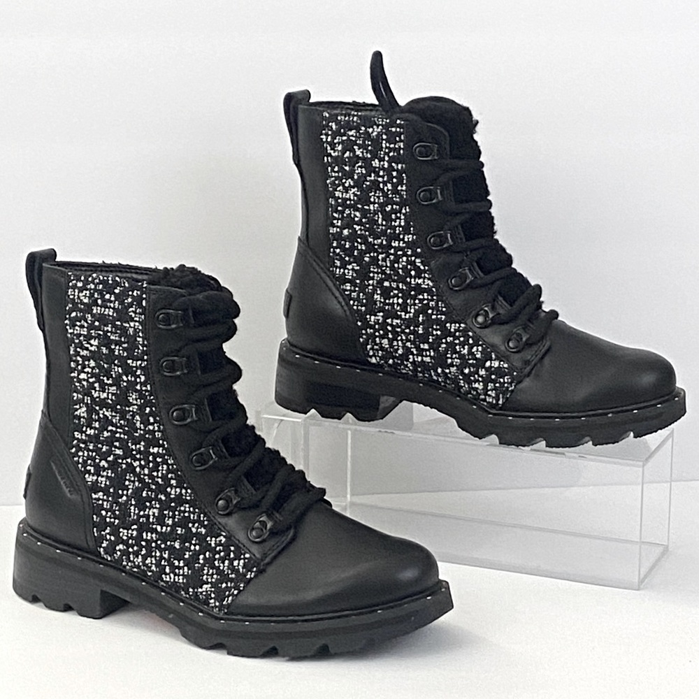 New Sorel Lennox Genuine Shearling Waterproof Lace-Up Boot - Picture 10 of 12